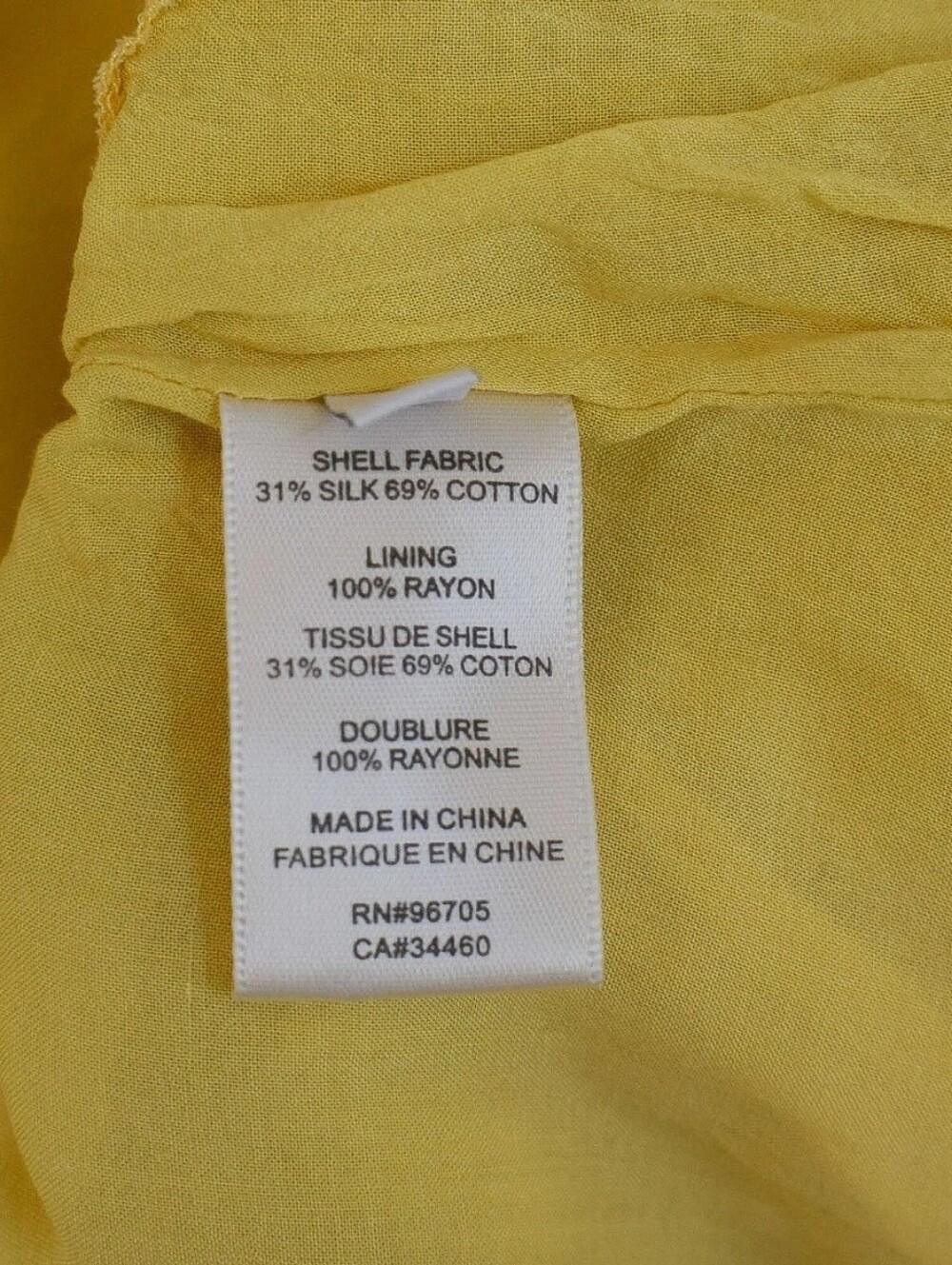 Rebecca Taylor Butter Yellow Silk Tiered Babydoll Mini Dress Puff Sleeve Size L - Picture 9 of 11